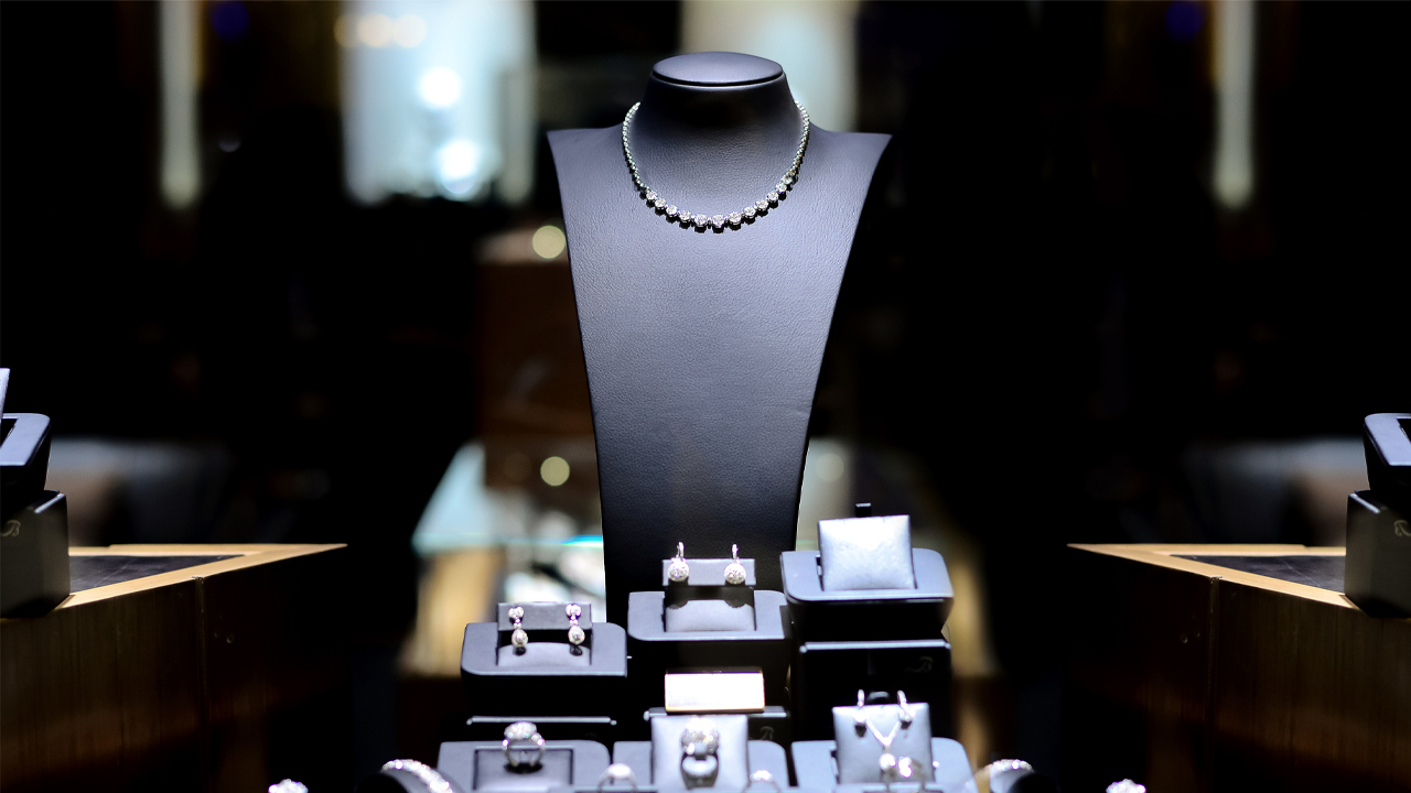 fashion jewellery on display