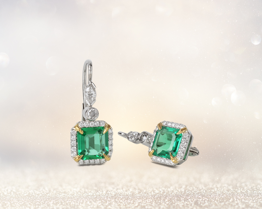 emerald earrings