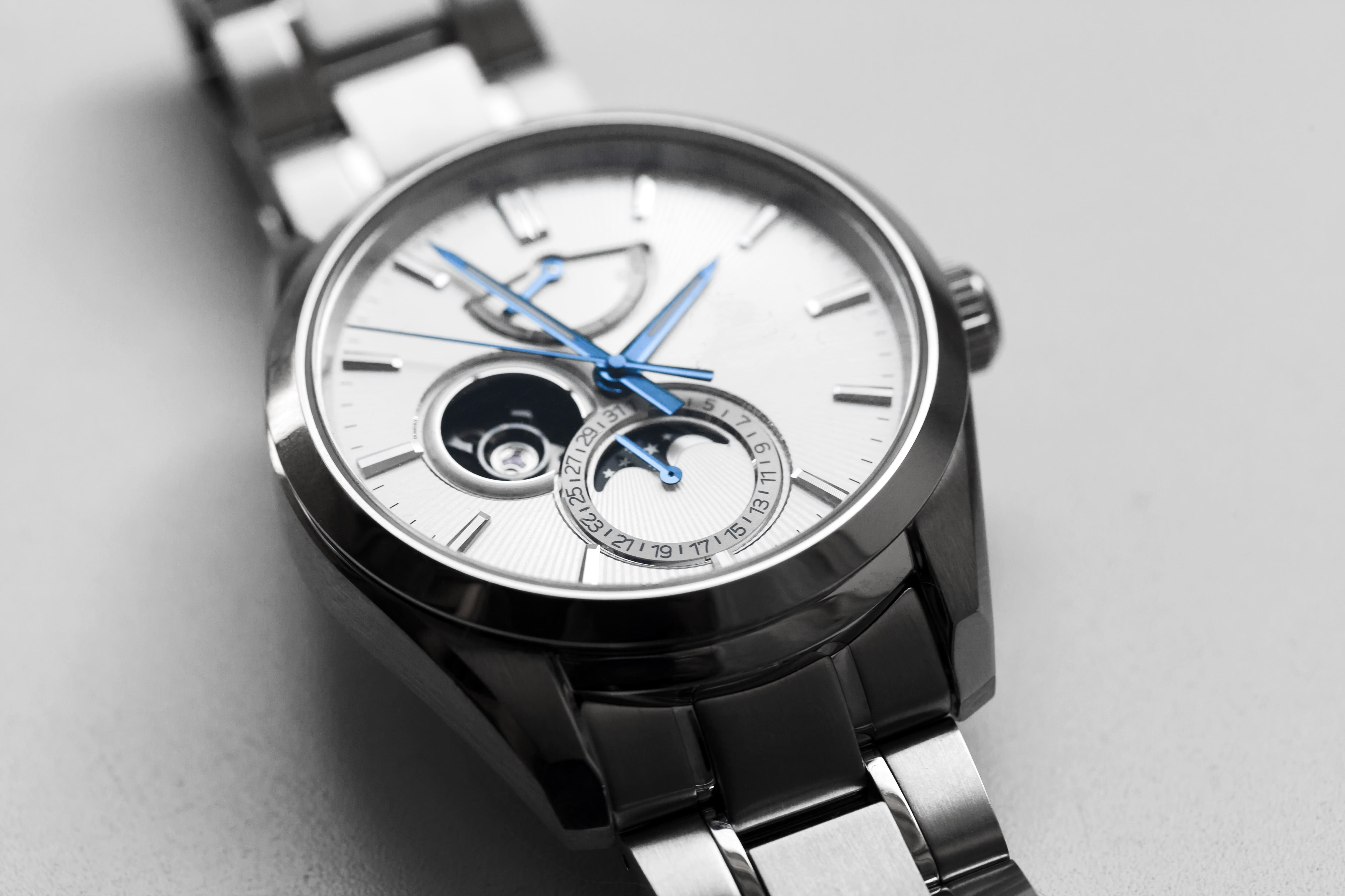 close up of moonphase face