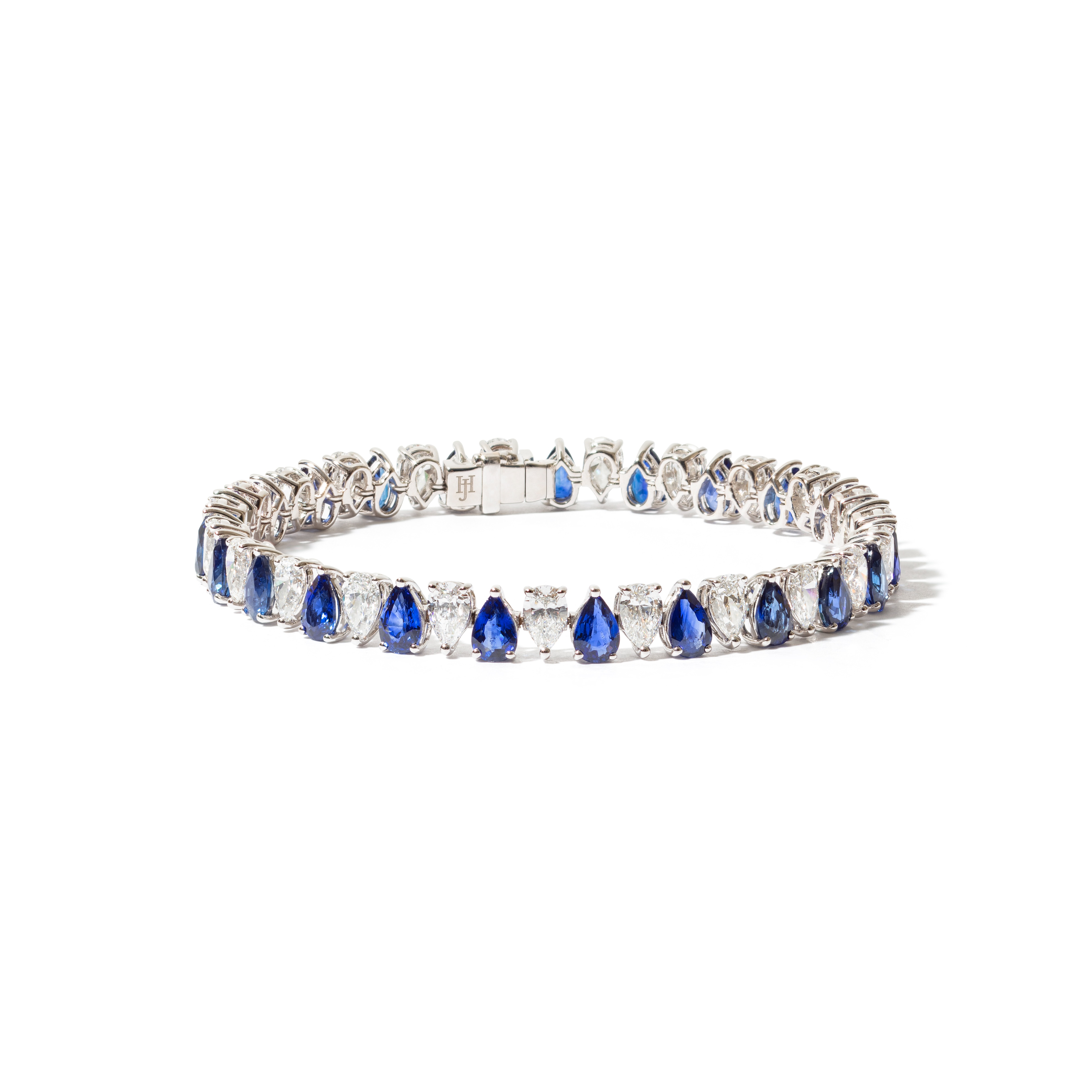 The Sapphire Diamond Pear Bracelet