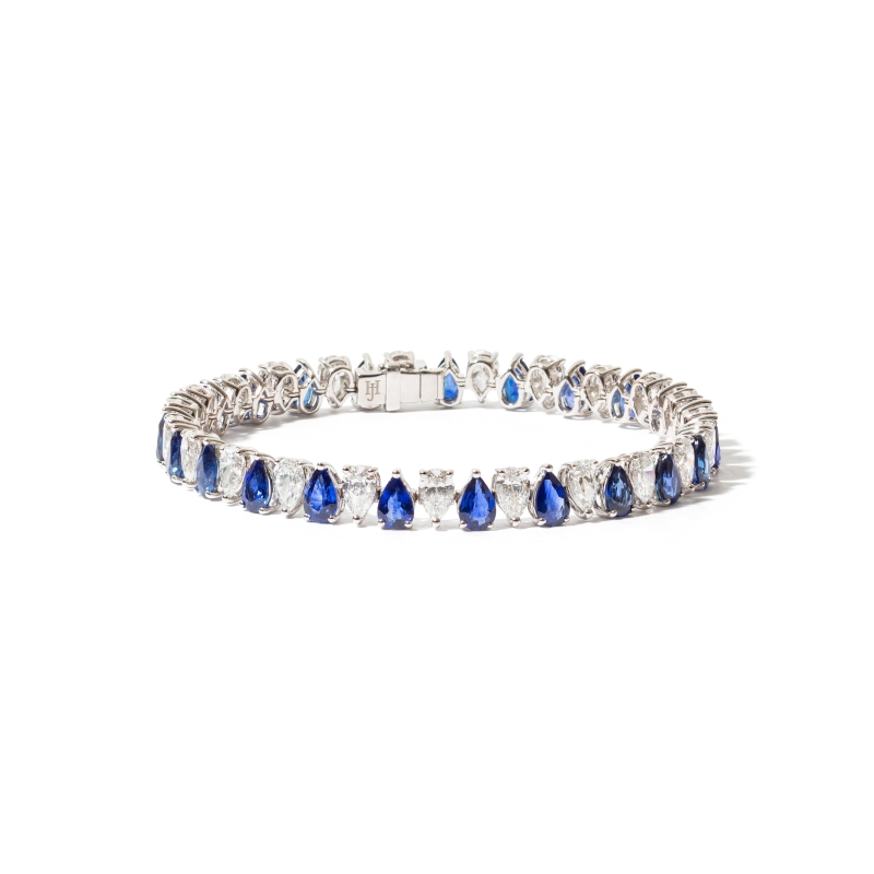 The Sapphire Diamond Pear Bracelet thumbnail 1