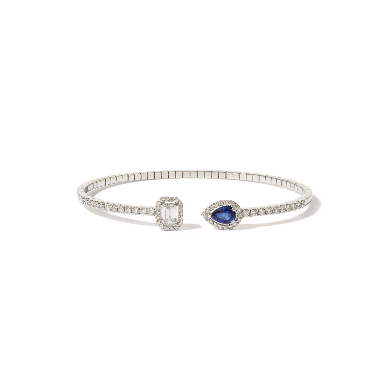 The Open Sapphire Diamond Bracelet