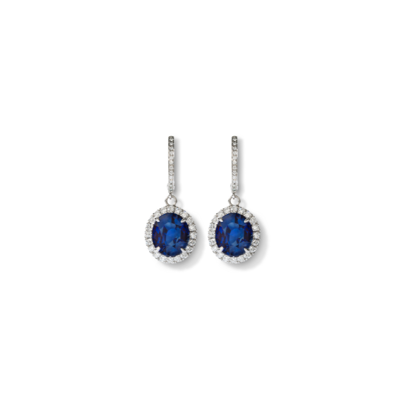 The Sapphire Drop Earrings The Sapphire Drop Earrings