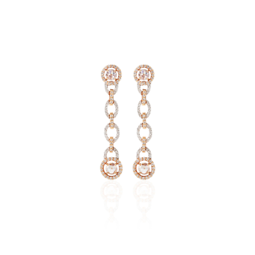 The Diamond Link Chandelier Earrings