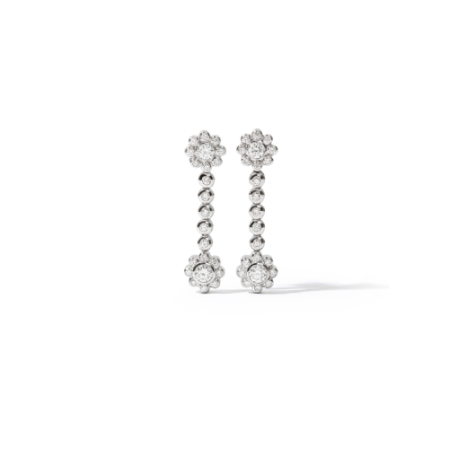 The Floral Diamond Chandelier Earrings