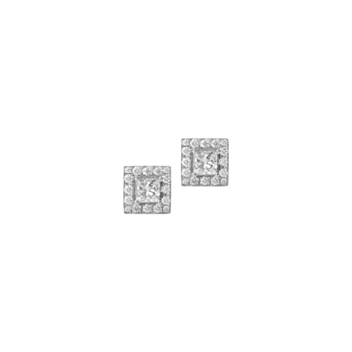 The Princess Cut Diamond Studs