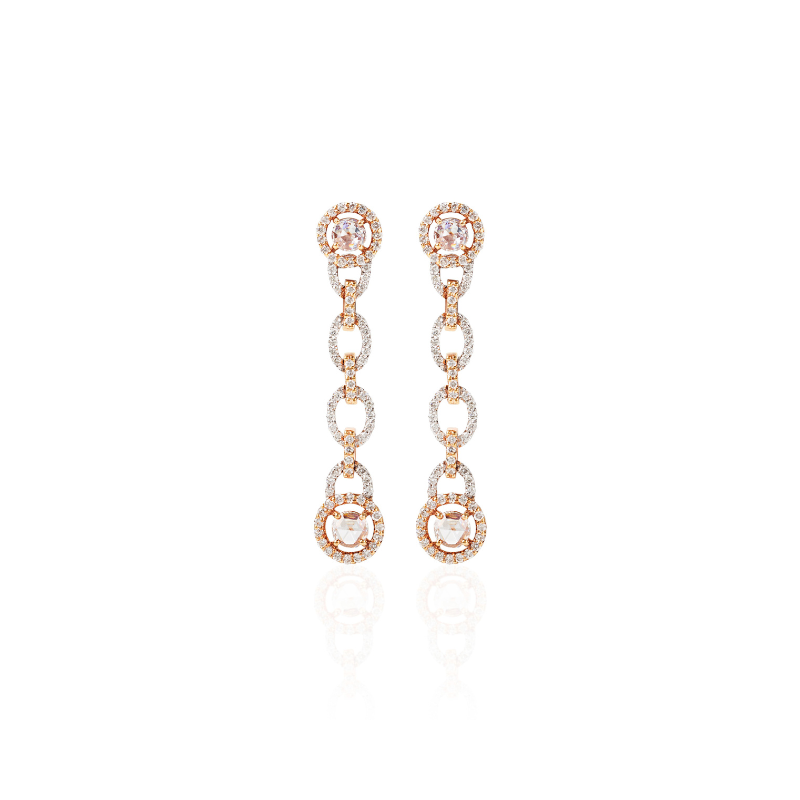 The Diamond Link Chandelier Earrings