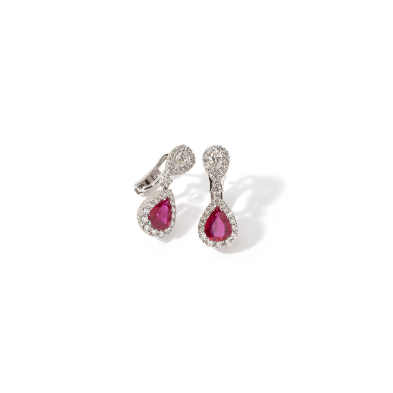 The Ruby Drop Earrings thumbnail 1