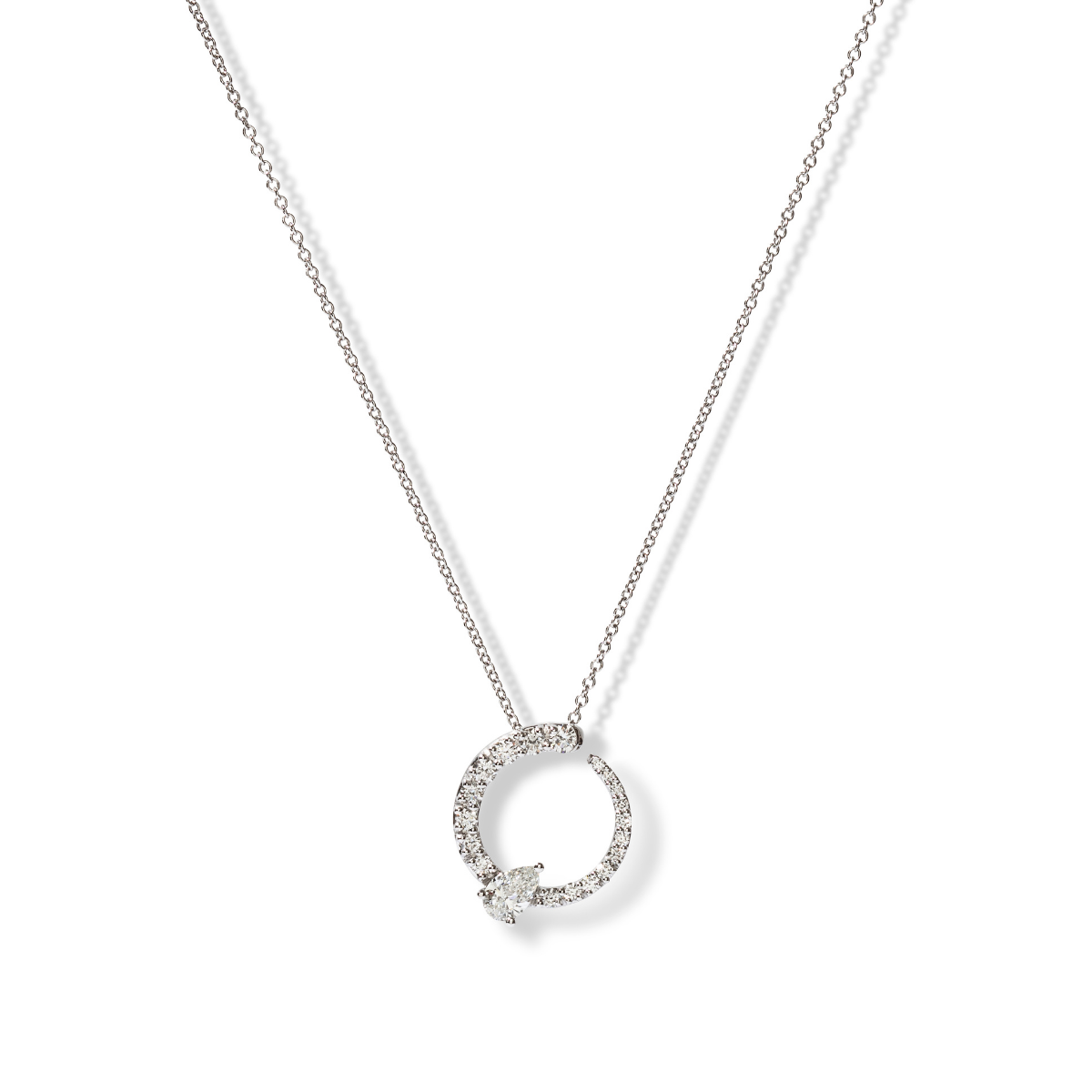 The Diamond Spiral Necklace The Diamond Spiral Necklace