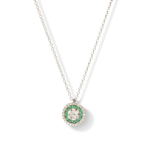 The Diamond Emerald Mandala Pendant