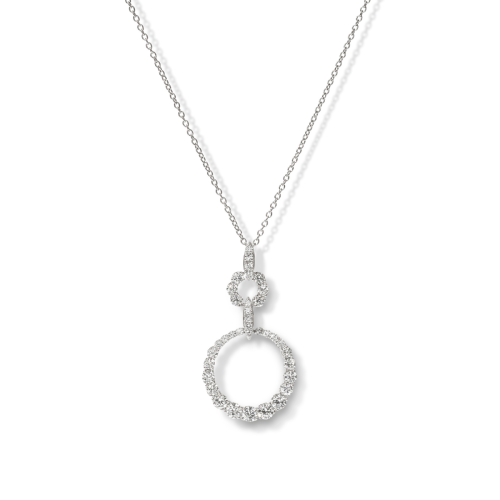 The Rings of Diamonds Pendant WG