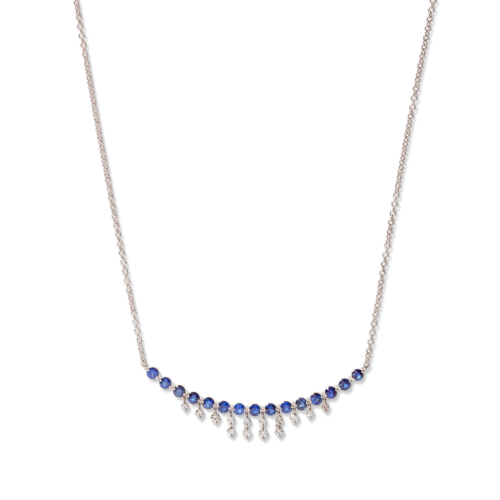 The Sapphire Arc Necklace