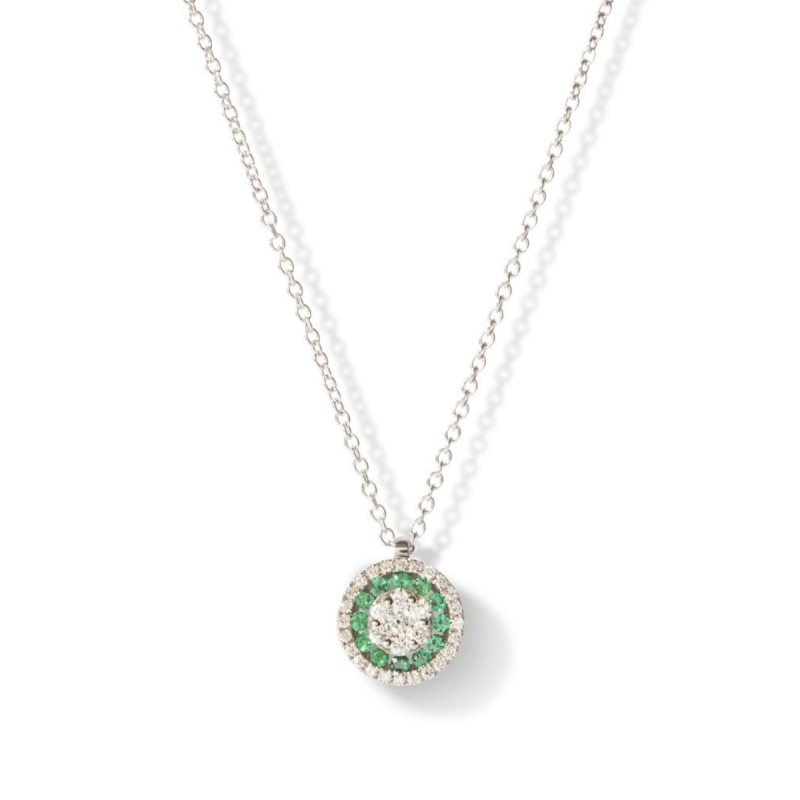The Diamond Emerald Mandala Pendant