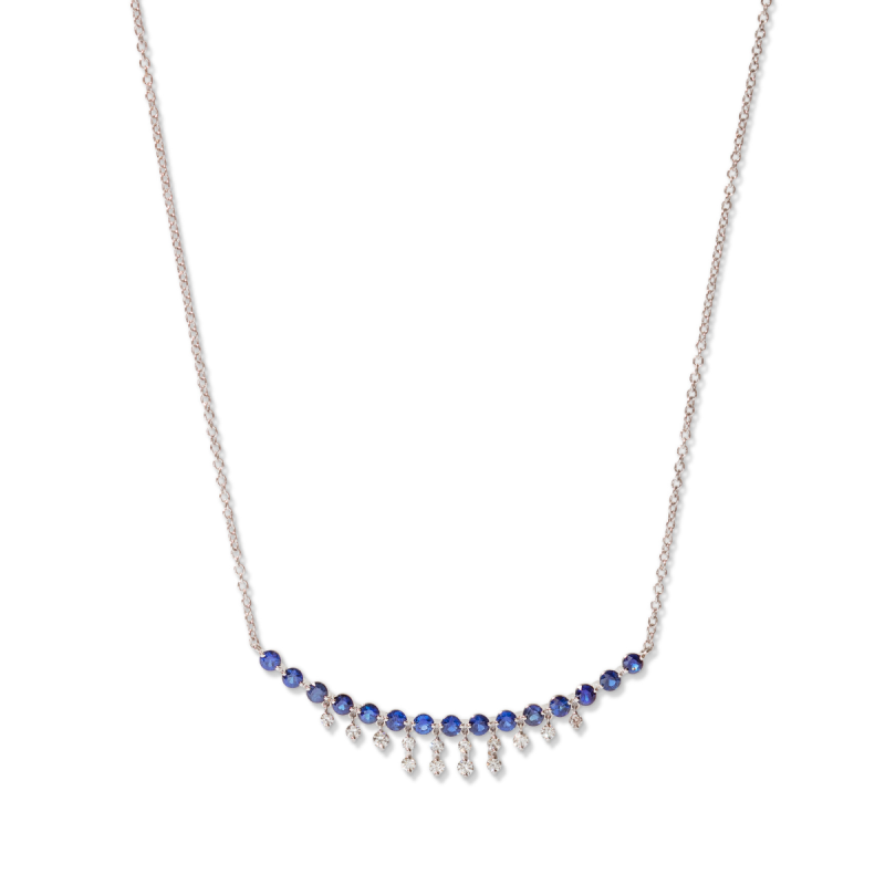 The Sapphire Arc Necklace