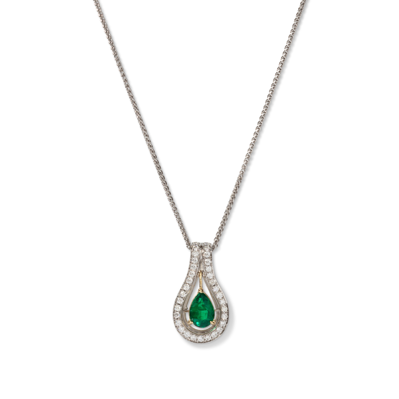The Emerald Teardrop Pendant