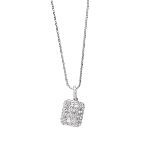Invisible Set Diamond Pendant Humbertown Jewellers