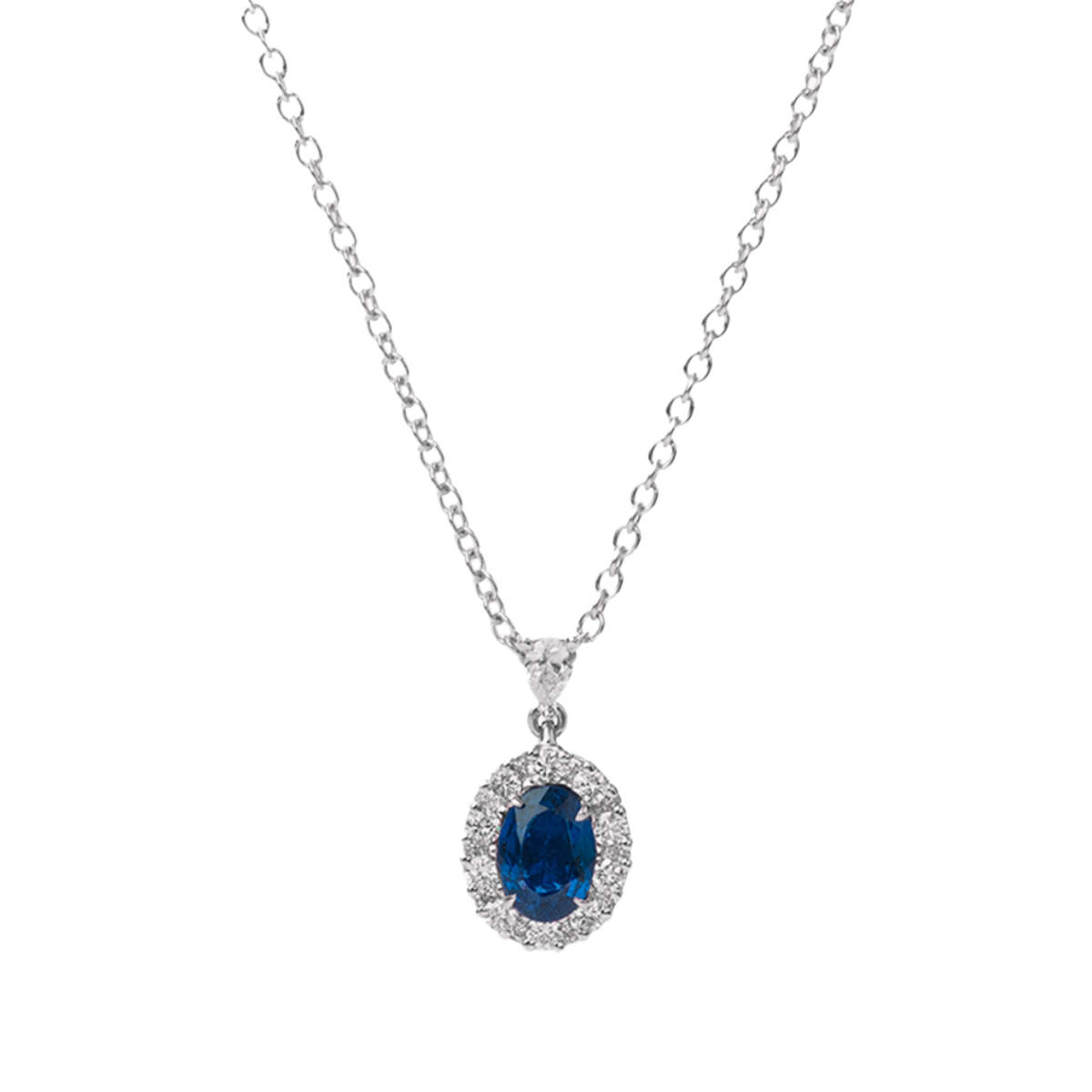 The Diamond and Sapphire Pendant The Diamond and Sapphire Pendant
