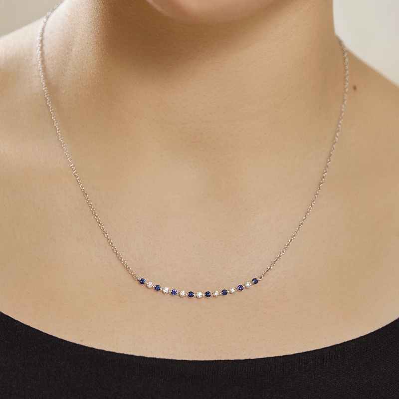 The Sapphire and Diamond Necklace thumbnail 2