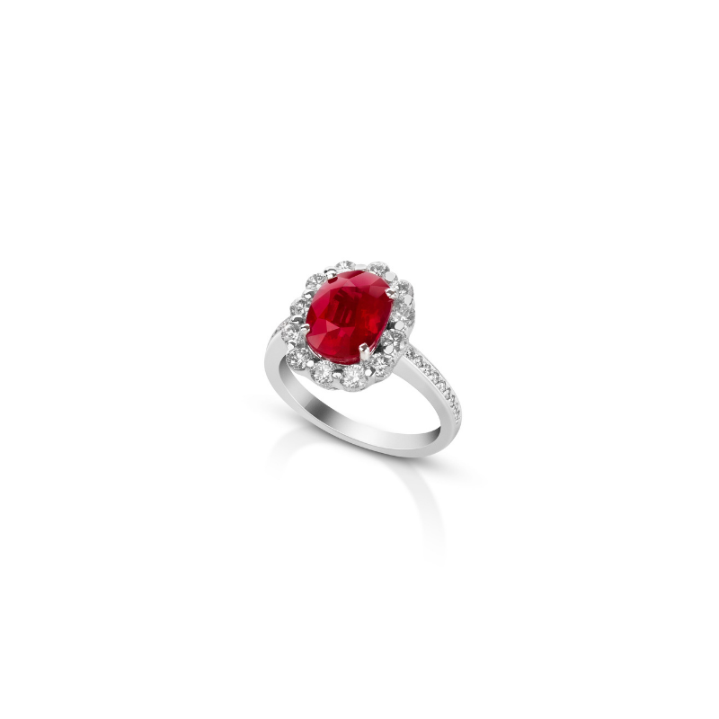 The Ruby Cushion Ring The Ruby Cushion Ring