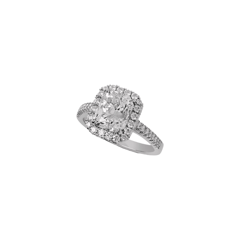 The Radiant Diamond Halo Ring
