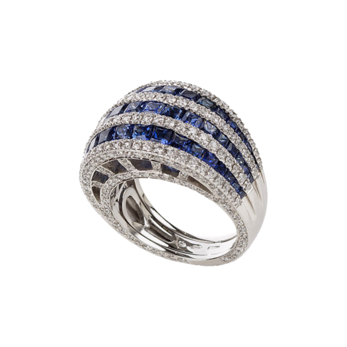 Sapphire right hand ring discount